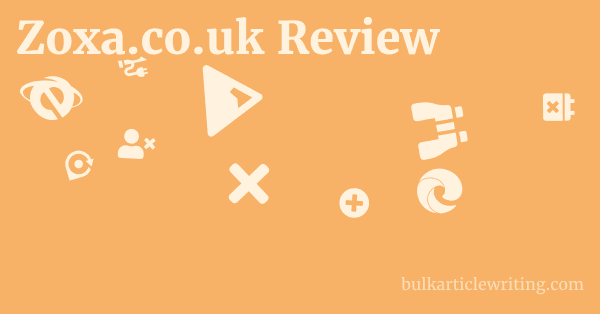 Zoxa.co.uk Review 1 by Partners