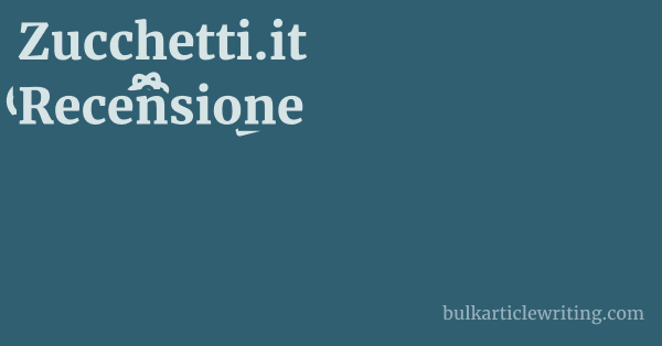 Zucchetti.it Recensione 1 by